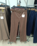 Magas derekú, elegáns női bőrnadrág + öv - N3121-Bőr - Csoki 6 Magas derekú, elegáns női bőrnadrág + öv - N3121-Bőr - Barna