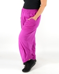 Női pamut nadrág, aszimmetrikus aljú - N6165 - Ciklámen 4 Női pamut nadrág, aszimmetrikus aljú - N6165 - Ciklámen