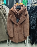Műszőrme kabát - FLY-2923 - Bronz