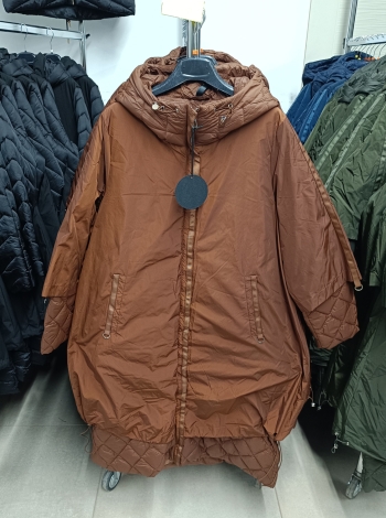 Női steppelt kabát - FLY-2966 - Bronz