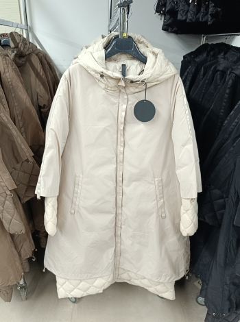 Női steppelt kabát - FLY-2966 - Fehér