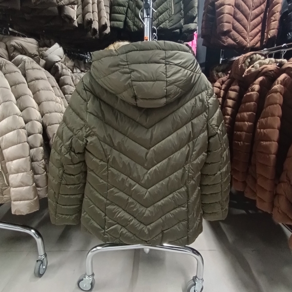 Steppelt téli kabát - FLY-2921 - Khaki