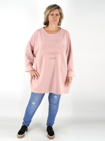 "Brooklyn" felíratú tunika - T25054 - Rózsaszín