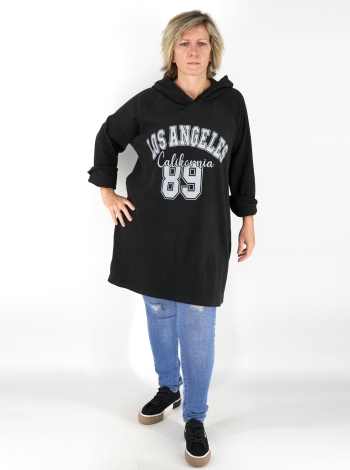 "Los Angeles" mikropolár tunika/pulcsi - T25061