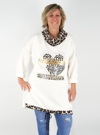 Mintás tunika/pulcsi - T9693-2