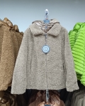 Női Teddy kabát, steppelt szélfogóval - FLY-2952 - Fango