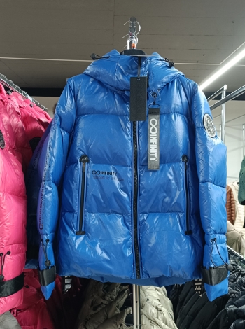 Női tollkabát "INFINITY" Short - FLY-2120 - kék