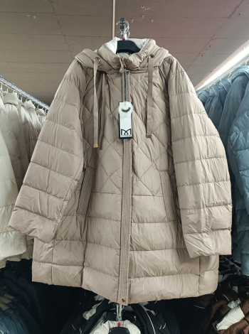 Plus size, női tollkabát - FLY-2993 - Fango