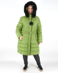 Steppelt, hosszú téli kabát - FLY-1213 - Világos zöld 10 Steppelt, hosszú téli kabát – FLY-1213 – Világos zöld