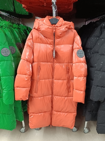 Steppelt, hosszú téli kabát - INFINITY LONG - FLY-2312 - Narancssárga