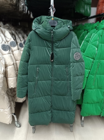 Steppelt, hosszú téli kabát - INFINITY LONG - FLY-2312 - Petrol