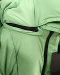 Sportos fazonú, hosszú női tollkabát - FLY-2927 - Menta