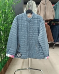 Plus size, női steppelt átmeneti kabát - FLY-2953 - Babakék