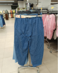 Magas derekú "balloon fit" farmer jellegű női nadrág + Sál - N30749 - Világoskék 3 Magas derekú