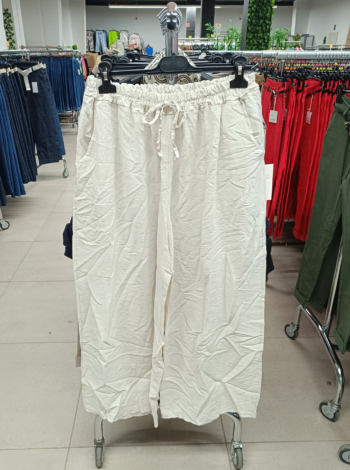 Nagyméretű vékony nyári nadrág, bőszárú - N83555 - Bézs
