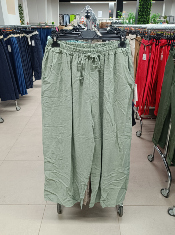 Nagyméretű vékony nyári nadrág, bőszárú - N83555 - Khaki