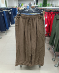 Nagyméretű vékony nyári nadrág, bőszárú - N83555 - Sötétbarna