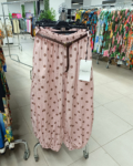 LUX LUNA - Pöttyös, női pamut hárem nadrág - N52588 - Rózsaszín