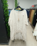 Nagyméretű tunika + nyaklánc - R22244 - Bézs