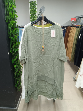 Nagyméretű tunika + nyaklánc - R22244 - Keki