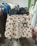 Pöttyös, pamut női rövid nadrág - N87806 - Bézs
