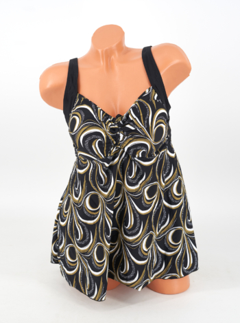 Toppos fazonú A vonalú tankini - DY8406 - Oliva