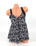 Toppos fazonú A vonalú tankini - DY8406 - Szürke