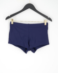 Zárt hátú, sortos szoknyás tankini - F26312 - Sötétkék-fehér3