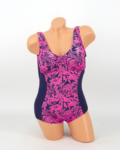 Mintás egyrészes fürdőruha - FB3641 - Pink