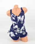 Sortos tankini - F26701 - Sötétkék-fehér