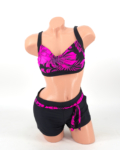 Toppos, sortos bikini - F26710 - Fekete-pink