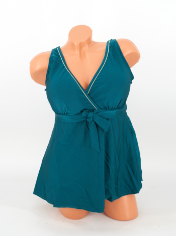 Zárt hátú, sortos szoknyás tankini - F26310 - Galapagos