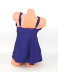 Zárt hátú, sortos szoknyás tankini - F26310 - Kék-2