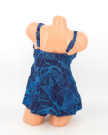 Sortos szoknyás tankini - F26311 - Sötétkék-Kék