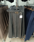 Elegáns, magas derekú műbőr maxi szoknya - N5239 - Fekete