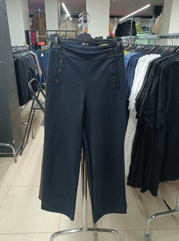 Elegáns, magas derekú női nadrág - N3167 ( Őszi-Téli ) - Sötétkék