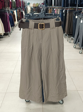 Elegáns, női nadrágszoknya + öv - N3544 - Fangó