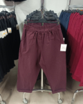 Gumis derekú, sztreccs répa nadrág - N10106 - Burgundi