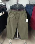Gumis derekú, sztreccs répa nadrág - N10106 - Khaki zöld