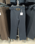 Magas derekú, elegáns női nadrág + öv ( Őszi-Téli ) - N3121Z - Sötétkék